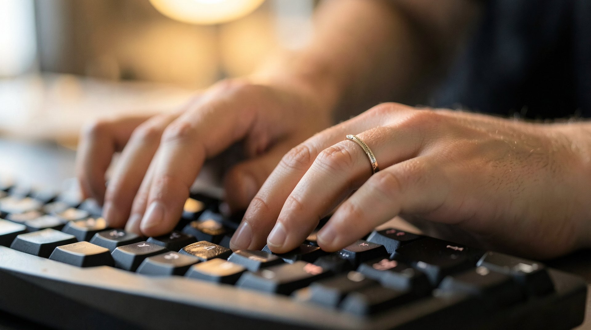 overhead view of trading desk with open laptop, notebook with handwritten notes, coffee cup, and smartphone showing trading app